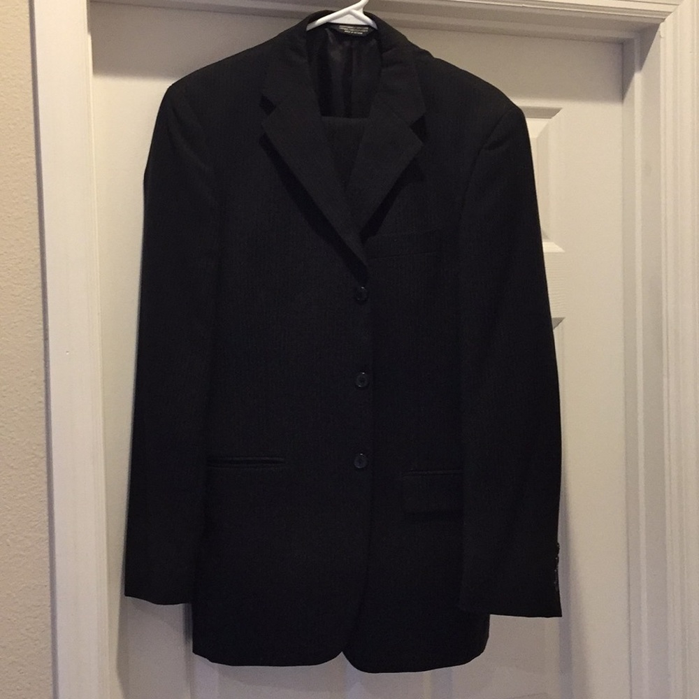 Claiborne men's black suit, 38R